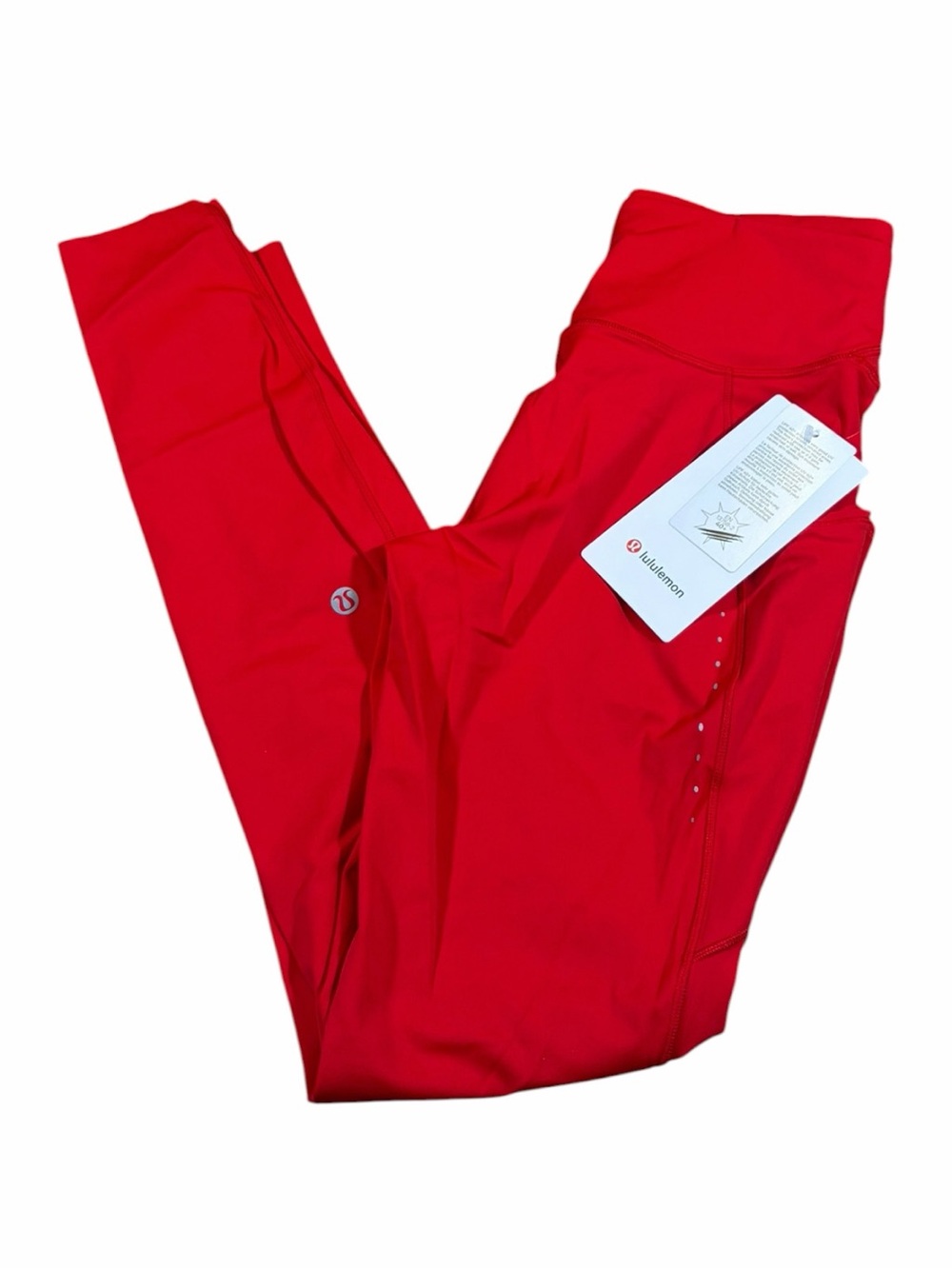 NWT Lululemon Fast and Free High-Rise Tight 28” *Pockets (Oxford Red) Size 6
